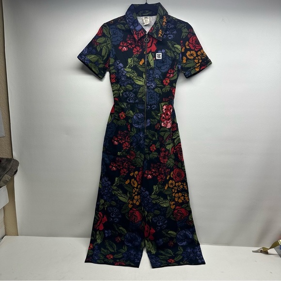 Lucy & Yak Floral Jumpsuit - Black, Red, Green - Picture 2 of 12